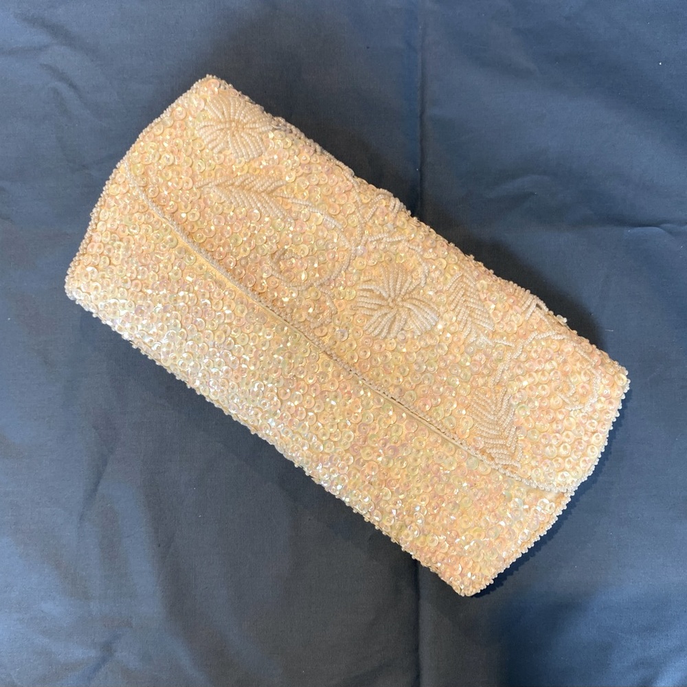 Vintage Sarne Evening Bead/Sequin Clutch Bag